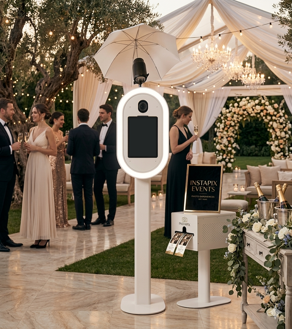 Instapix Events photo booth at a luxury wedding